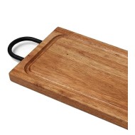 Tabua 60cm Por 35cm Em Madeira Para Churrasco Com Alça